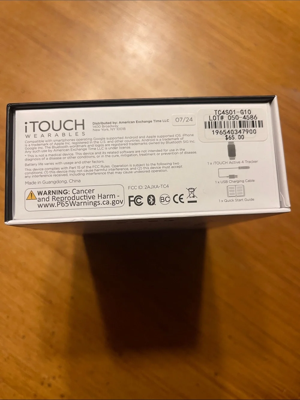 Fitness tracker i touch wearables active 4 NWT